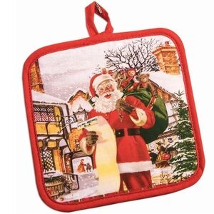 Oven Glove & Pot Holders Christmas Set